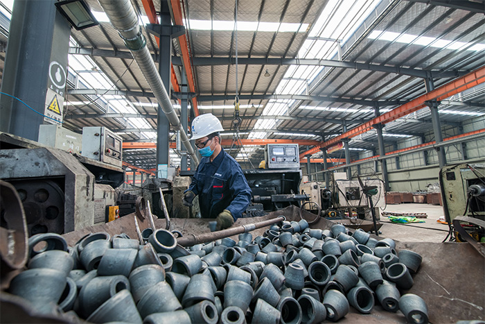 东港网架配件-锥头加工车间